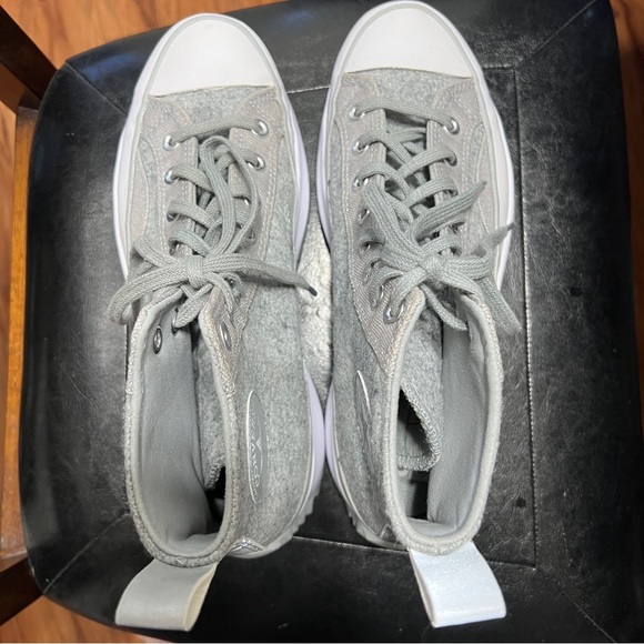 Converse Run Star Hike High Platform Sneakers Mens 8 women’s 9.5 Unisex gray - Picture 3 of 6